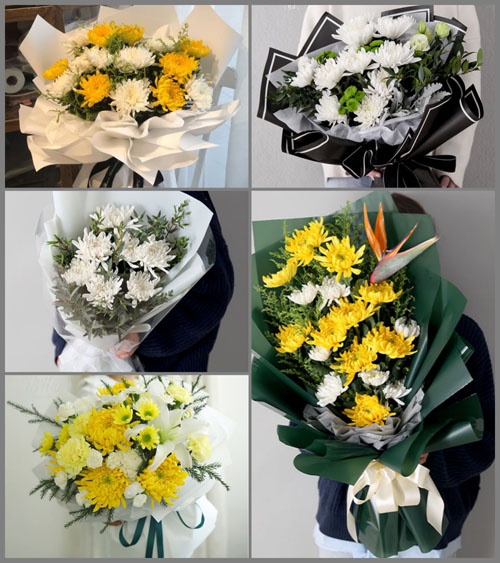 贵州毕节市威宁县草海镇星光社区白事花束代送
